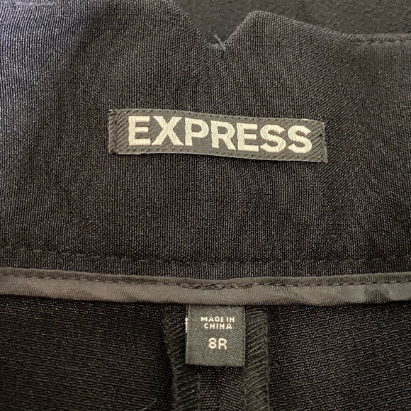 Express Mid Waisted Wide Leg Black Pant NWOT - Picture 3 of 4